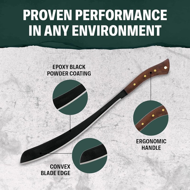 Condor Tool & Knife Outdoor Machete with Walnut Handle - Image 4